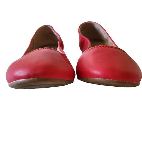Dream Pairs Sole Happy Red Ballerina Shoe Size 10 - Picture 6 of 14